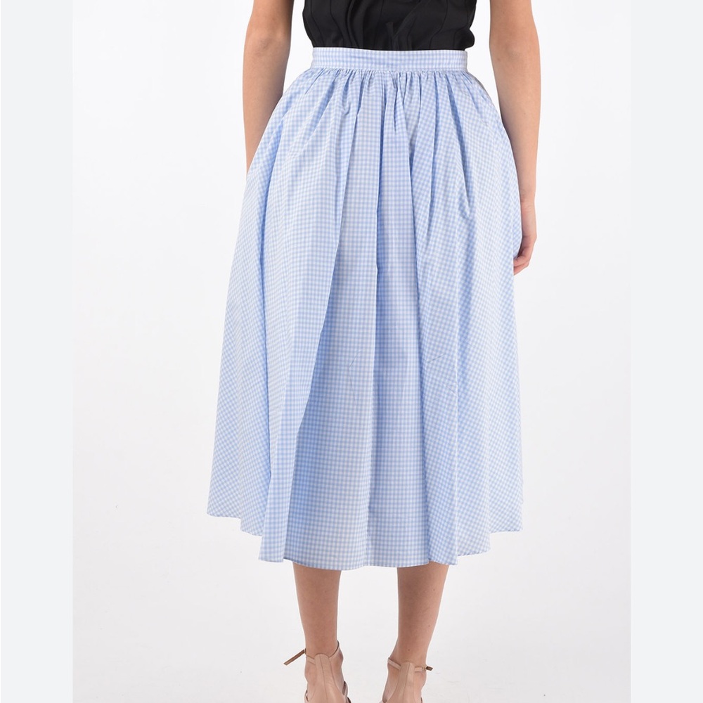 Blue Gingham Women's Skirt
